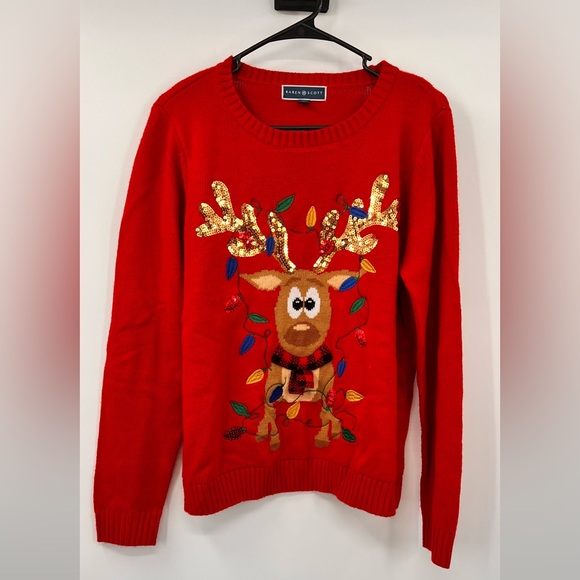 Karen Scott Christmas sweater - Picture 1 of 2